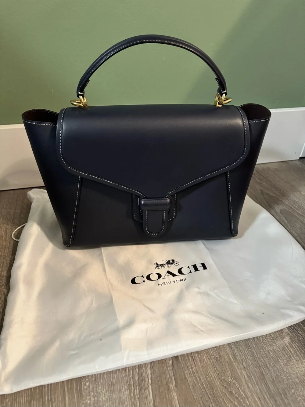 Coach 1941 courier carryall style No. 88348 Satchel - Navy